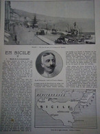 1909 SICILE - LE TREMBLEMENT DE TERRE - MESSINE - CATANE - REGGIO - TAORMINE - LES ANNALES - 1900 - 1949
