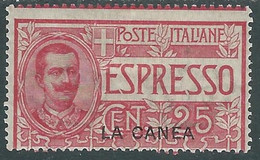 1906 LEVANTE LA CANEA ESPRESSO 25 CENT MNH ** - RF15-3 - La Canea