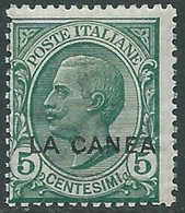 1907-12 LEVANTE LA CANEA EFFIGIE 5 CENT MNH ** - RF26-6 - La Canea