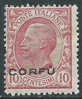 1923 CORFU EFFIGIE 10 CENT MNH ** - RF26 - Corfu