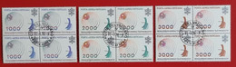 VATICANO VATIKAN VATICAN 1978 AIR MAIL TELECOMMUNICATIONS BLOC OF FOUR SET OF STAMPS FIRST DAY FULLGUM - Used Stamps