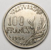 100 Francs Cochet, 1954, Cupro-nickel - IV° République - 100 Francs