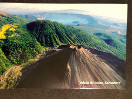 Postcard Izalco Volcano 2012 ( Firefighter Car Stamp) - El Salvador