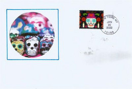 Day Of The Dead, Día De Los Muertos. USA.  Letter New-York 2022 - Briefe U. Dokumente