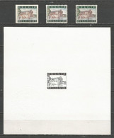 Belgique - Ieper - Ypres - Porte De Menin - Meenenpoort - Feuillet Ministériel + Non-dentelé + 1424** Et 1424P3** - Unused Stamps