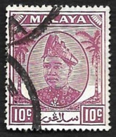 SELANGOR (MALAISIE)  1949  -  YT 53 - Sultan Hisamuddin Alam  - Oblitéré - Selangor