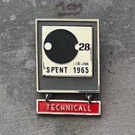 Badge Pin ZN011730 Table Tennis Ping Pong Yugoslavia Slovenia Ljubljana World European Championship SPENT 1965 TECHNICAL - Tischtennis