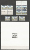 Belgique - SPONTIN - Feuillet Ministériel + Non-dentelé + 1424** (2x Dont 2 Datés) + 1423P3** (5x Dont Bloc De 4) - Unused Stamps