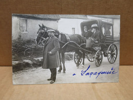 LAVACQUERIE (60) Carte Photo Attelage Superbe Plan - Andere & Zonder Classificatie