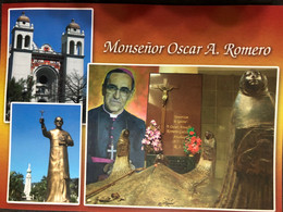 Postcard Monseñor Romero  2012( Firefighter Car Stamp) - El Salvador