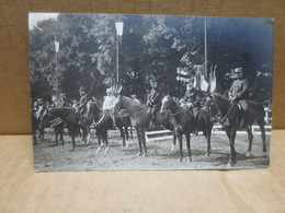 AMIENS (80) Carte Photo Raid Hippique  Paris Amiens 1912 Général Belle Animation - Amiens