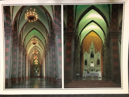 Postcard Santa Ana Cathedral 2012 ( Firefighter Car Stamps) - El Salvador