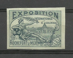 ROCHEFORT - CHARENTE MARITIME / Vignette " Exposition Internationale & Coloniale " En 1898 - Other