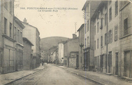 CPA 69 Rhône > Pontcharra-sur-Turdine La Grande Rue - Pontcharra-sur-Turdine