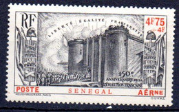 Sénégal: Yvert 12**, MNH; Bastille - Poste Aérienne