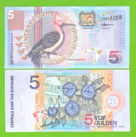 SURINAME 5 GULDEN 2000  P-146  UNC - Surinam