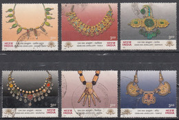 INDIA, 2000, Gems & Jewellery,  6v Stamps,  Complete Set,    Fine Used(0) - Usados