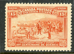 Canada 1908 MH "Champlain's Departure" - Nuevos