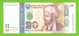 TAJIKISTAN 20 SOMONI 2021  P-25d UNC - Tadjikistan