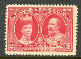 Canada 1908 Quebec Tercentenary - Unused Stamps