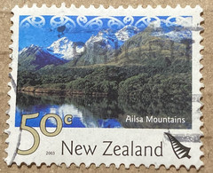 New Zealand 2003 Tourist Attractions Ailsa Mountains 50c - Used - Gebruikt