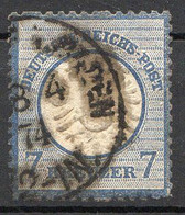 ALLEMAGNE - (Empire) - 1872 - N° 23 - 7 K. Bleu - (Aigle En Relief) - Gebruikt