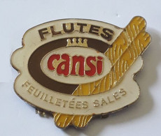 AN333 Pin's Boulanger Boulangerie Flutes Feuilletées Salés CANSI Usine à Saint-Amarin Alsace Achat Immédiat - Alimentation