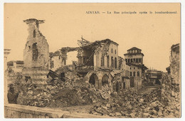 CPA - TURQUIE - AINTAB - La Rue Principale Après Le Bombardement - Turchia