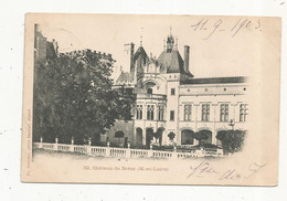 Cp , 49 , Le Château De BREZE , Dos Simple, Voyagée 1903 - Autres & Non Classés
