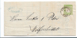 Brs376 / DEUTSCHES REICH - Mi.Nr. 17, 1874 Auf Preisliste Der Firma Mayer U. Western, Hannover, Geprüft Sommer - Cartas & Documentos