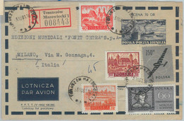 82109  -  POLAND - POSTAL HISTORY -  Airmail STATIONERY COVER 1961 To ITALY - Ohne Zuordnung