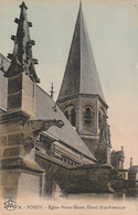 ***  78  ***  POISSY  église Notre Dame Détail - Délicatement Colorisée TTBE Neuve - Poissy