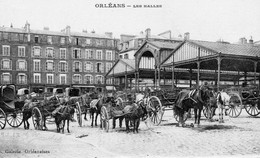 ORLEANS LES HALLES, CALECHES, CHARETTES, CHEVAUX REF 2198 - Markthallen