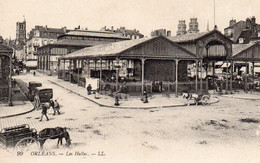 ORLEANS LES HALLES, CALECHES, CHARETTES, CHEVAUX, PERSONNAGES REF 2199 - Markthallen