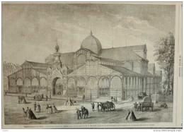 Embellissements De Paris - Le Nouveau Marché Du Temple - Page Original 1864 - Documents Historiques