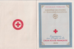 1959 - CROIX-ROUGE - COUVERTURE CARNET (TIMBRES SANS GOMME ET LEGEREMENT TACHES) - Croix Rouge