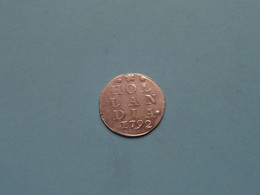 1792 > 2 Stuivers > HOLLANDIA ( Silver Coin - For Grade, Please See Photo ) ! - …-1795 : Oude Periode