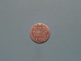 1792 > 2 Stuivers > HOLLANDIA ( Silver Coin - For Grade, Please See Photo ) ! - …-1795 : Periodo Antiguo