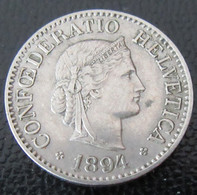 Suisse - Monnaie 10 Rappen 1894 - Zwitserland