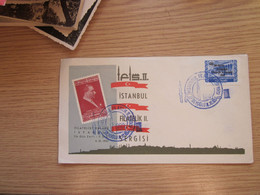 Istambul Filatelistik Kulubu  Istambul 1957 50 Kruns Istambul Overprint - Storia Postale