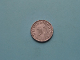 1935 E - 50 Reichspfennig - KM 87 ( Uncleaned Coin - For Grade, Please See Photo ) ! - 50 Reichspfennig