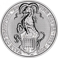 UK 2019 - 2 Oz Fine Silver (62.42 Gr) ‘Yale Of Beaufort’ - Verzamelingen