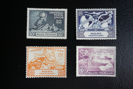 MALAYA - Terngganu 1949 75th Anniv Of UPU SET* (MH) - Trengganu