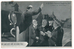 Litho GOSSAU St. Galler Kantonal-Sängerfest 1907 - Gossau
