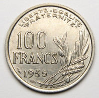 100 Francs Cochet, Ruban étroit, 1955, Cupro-nickel - IV° République - 100 Francs