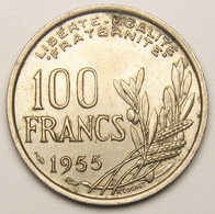 100 Francs Cochet, Ruban Large, 1955, Cupro-nickel - IV° République - 100 Francs