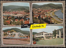 D-69412 Eberbach - Alte Ansichten - Neckarbrücke - Kurhaus - Brunnen - Nice Stamp - Eberbach