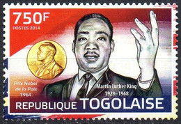 TOGO 2014 - 1v - MNH - Martin Luther King - Nobel Prize - Peace - Racism - Frieden Paix - Paz - Pace - Vrede Malcolm X - Martin Luther King