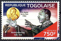 TOGO 2014 - 1v - MNH - Martin Luther King - Nobel Prize - Peace - Racism - Frieden Paix - Paz - Pace - Vrede Malcolm X - Martin Luther King