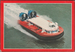 Ryde To Portsmouth Hovercraft, C.1980s - J Arthur Dixon Postcard - Luftkissenfahrzeuge